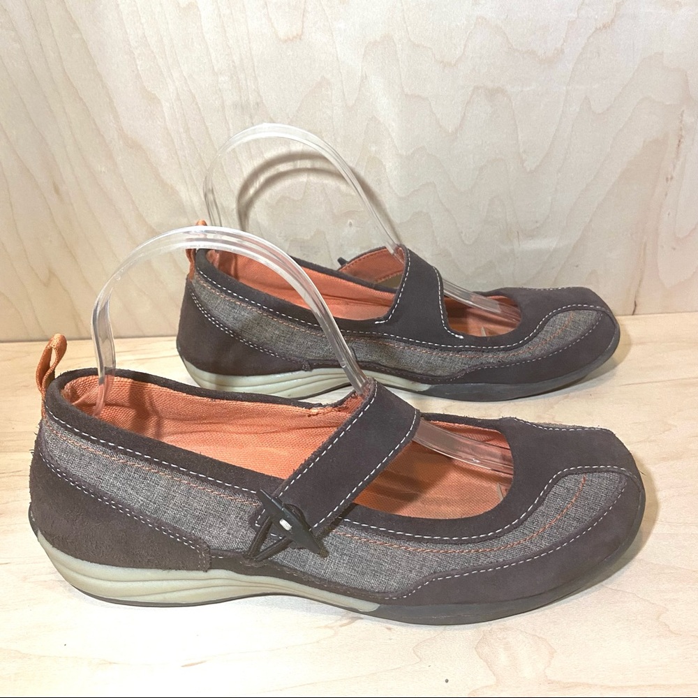 Land’s End Shoes Women’s Size 7.5 Slip On Brown Mary Janes